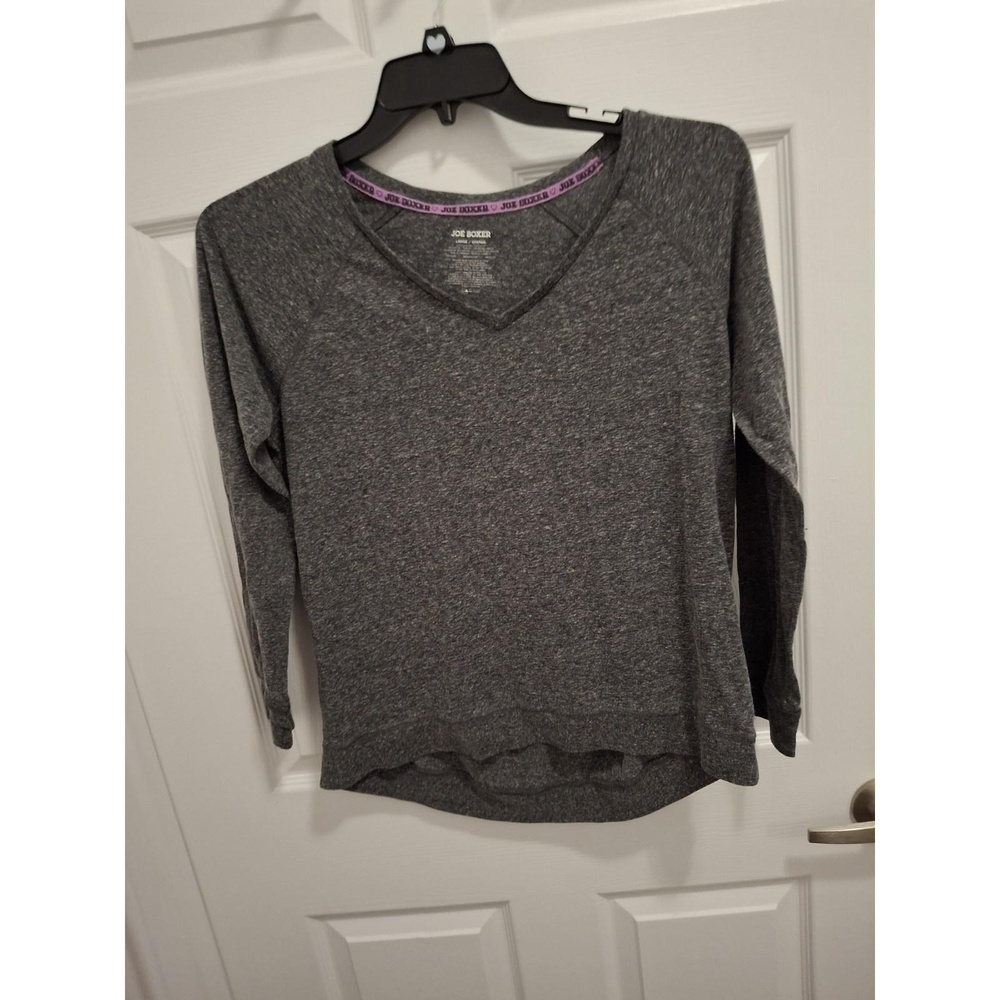 3/$15 Joe Boxer Large Gray‎ V Neck Long Sleeve Shirt